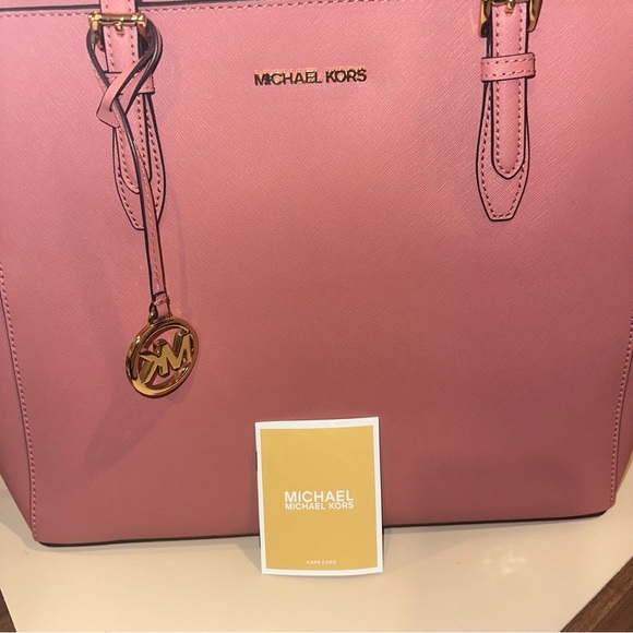 Michael Kors MK Gilly Large Saffiano Leather Tote Bag Primrose - Picture 9 of 15